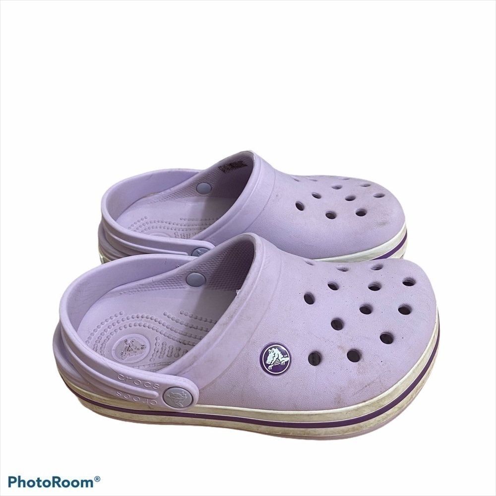 Crocs Lavender Purple Sandals Sz 2 Youth Girls